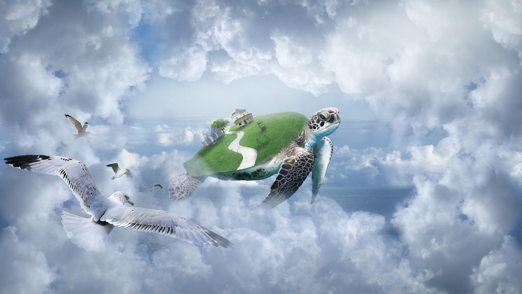 Flying Sea Turtle by Julieforlifex on DeviantArt