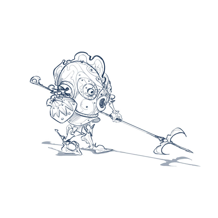Knightoktober 7# ____ Fish Knight by sketchyleft on DeviantArt