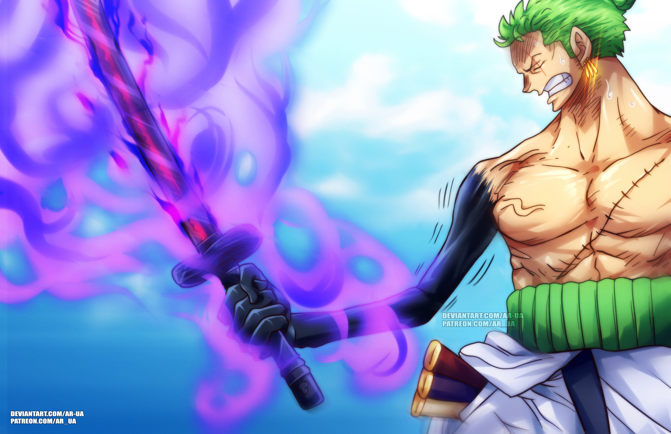 ArtStation - Roronoa Zoro with Enma