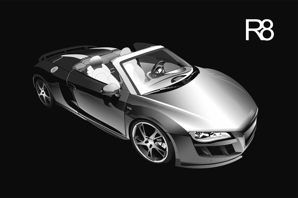 The Vector AUDI R8 by lukastdesign on DeviantArt