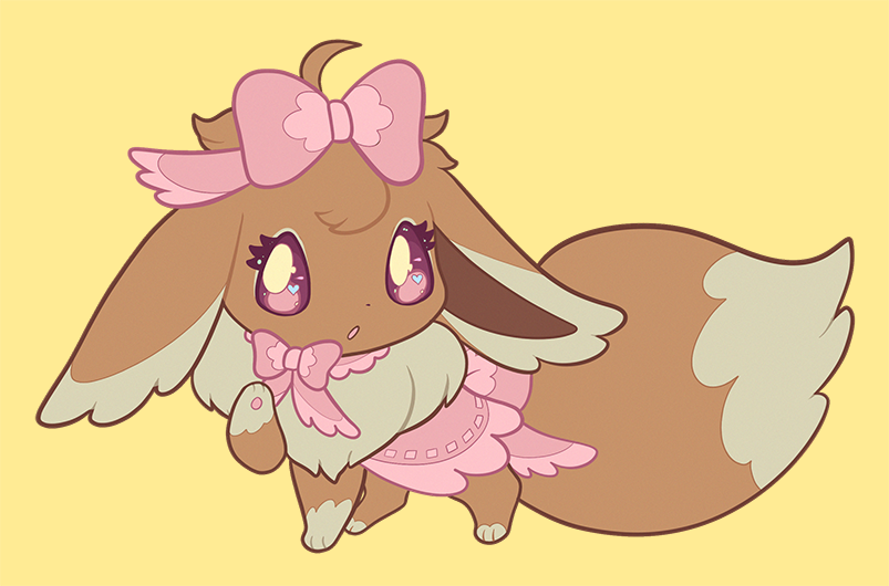 Pink Lace Eevee by artymakes on DeviantArt