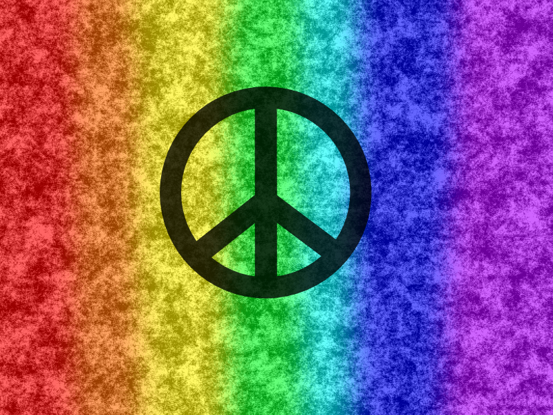 Rainbow Peace Wallpaper by 1gaaragirl on DeviantArt Rainbow Peace Wallpaper by 1gaaragirl on DeviantArt