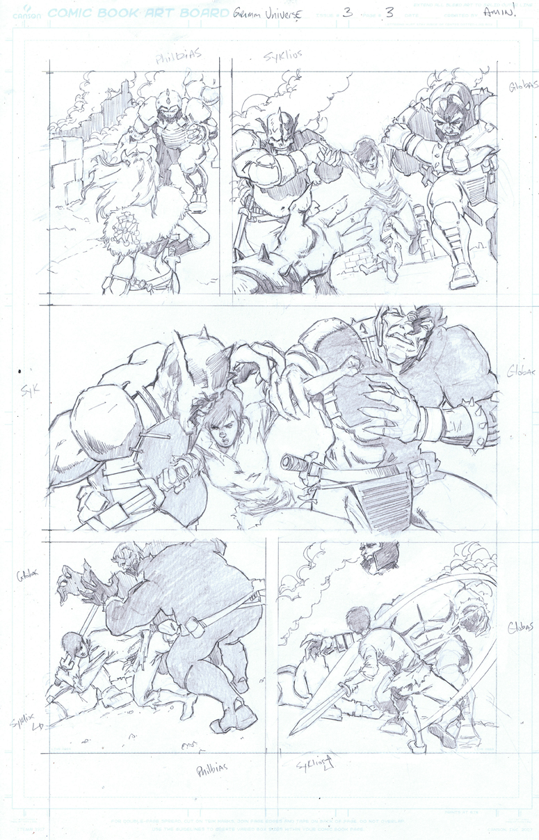 Page 3 Pencils Grimm Universe #3