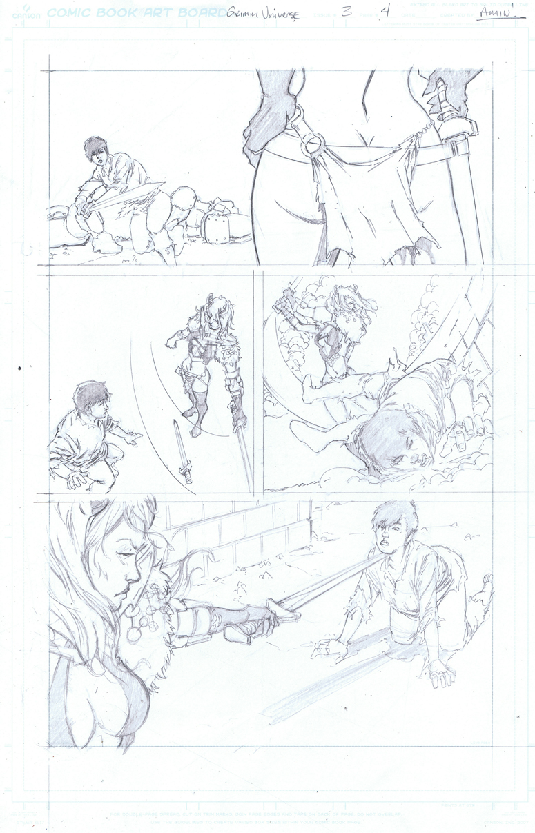 Page 4 Pencils Grimm Universe #3