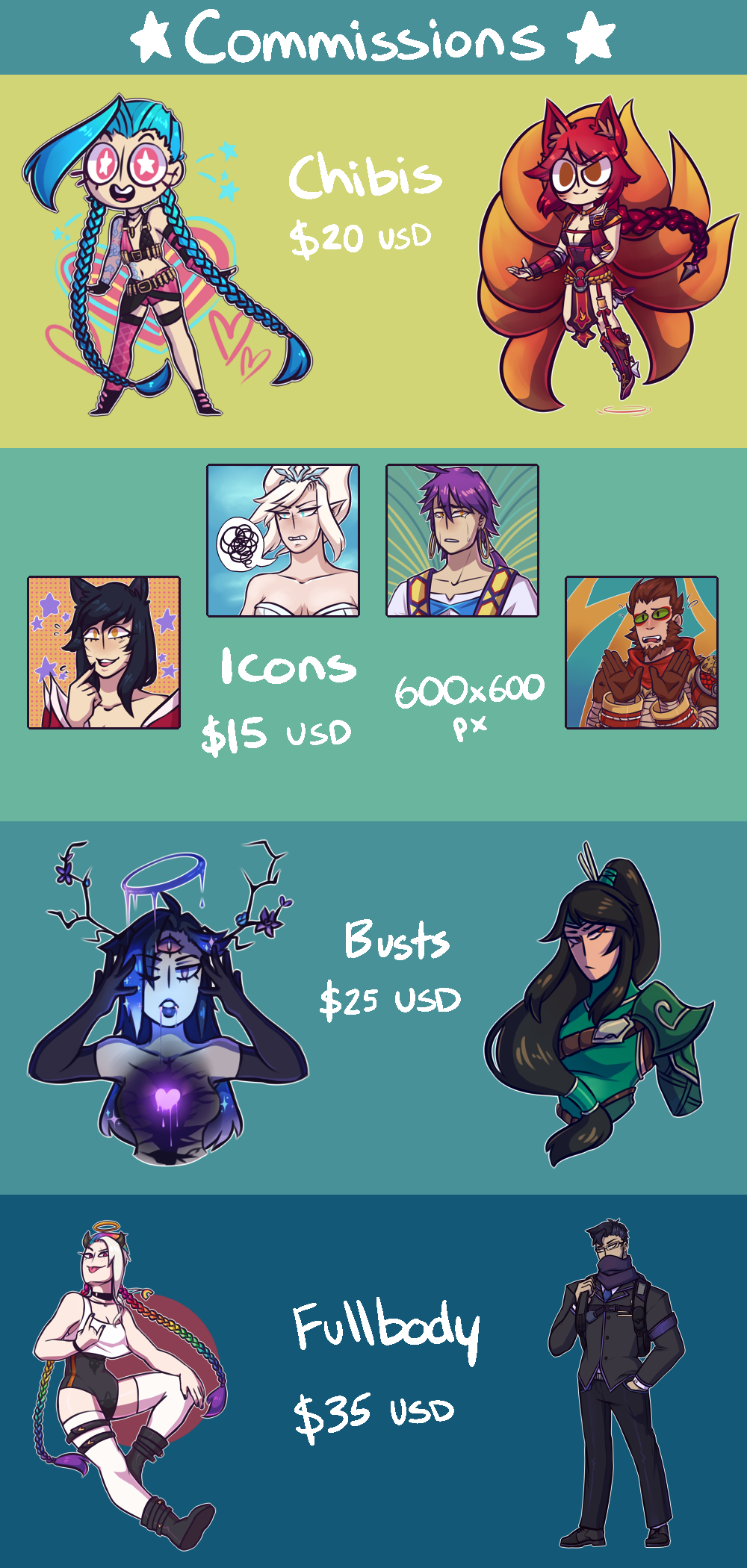 Commission info : updated