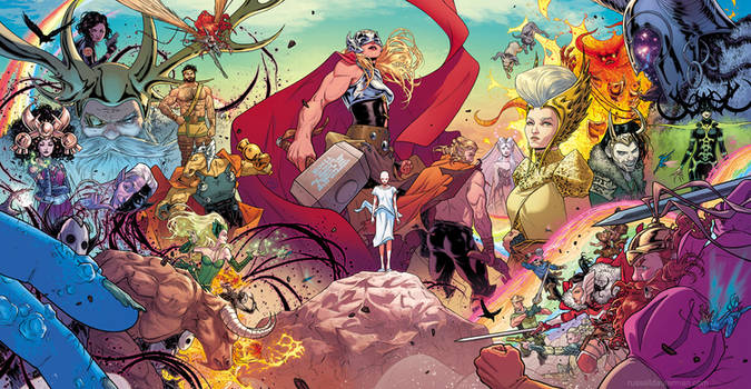 The Mighty Thor #1 cover by RDauterman