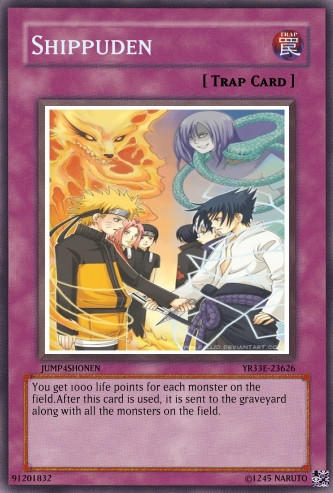yugioh naruto cards SLR Black Naruto Shippuden Yu-gi-oh Card by