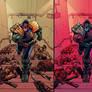 Judge Dredd  Under Siege #2 cover - DOUBLE COLOR!