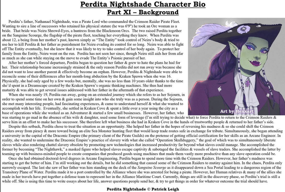 Perdita Nightshade Bio Pt 11 - Background by Patrick-Leigh on DeviantArt