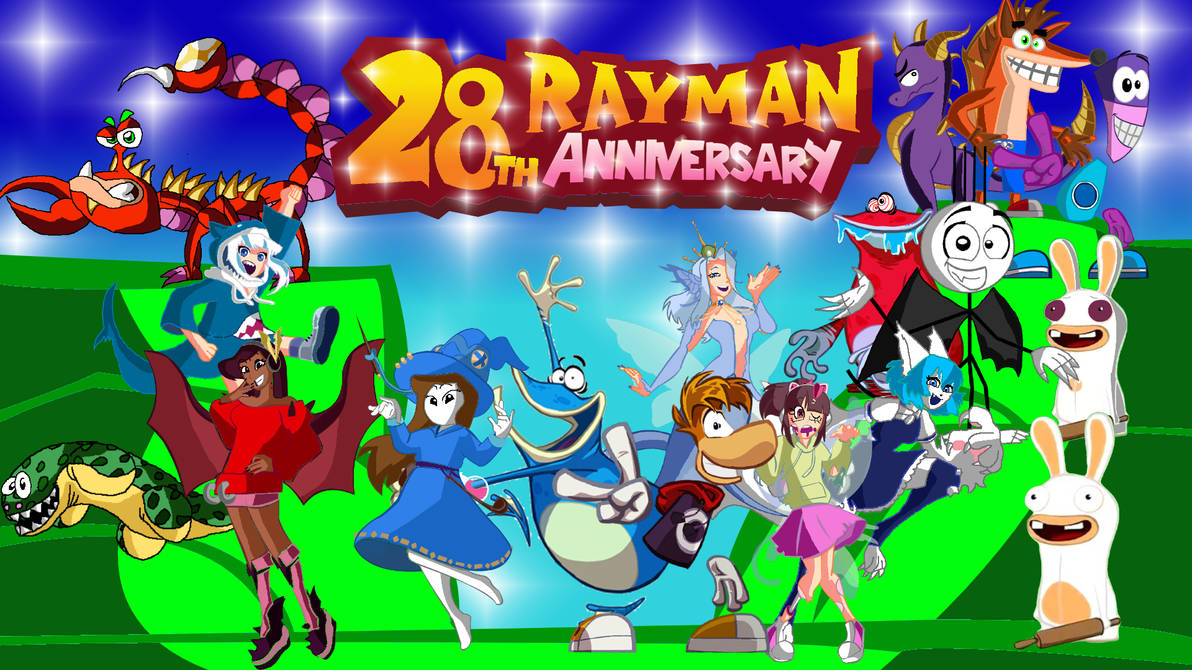 Rayman 28th Anniversary by beastfan2022 on DeviantArt