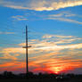 Sunset Silhouettes and Power lines