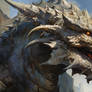 Dragon portrait oil paint 57