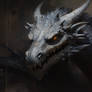 Dragon portrait oil paint 61