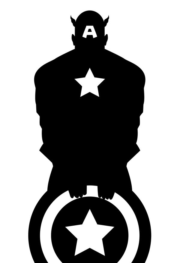 Download Captain America Silhouette (Version) by DanielBeadle on ...