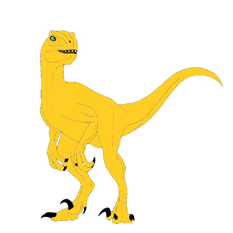 Yellow Electrical Raptor Deviantart Yellowraptor by scpsea on DeviantArt