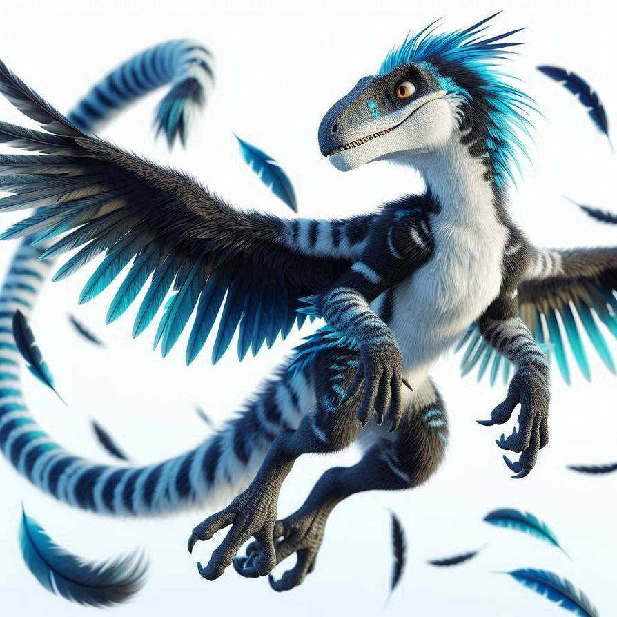 Blue Raptor Fall Blue feathered raptor / Blue jay raptor by kudagitsuune on DeviantArt