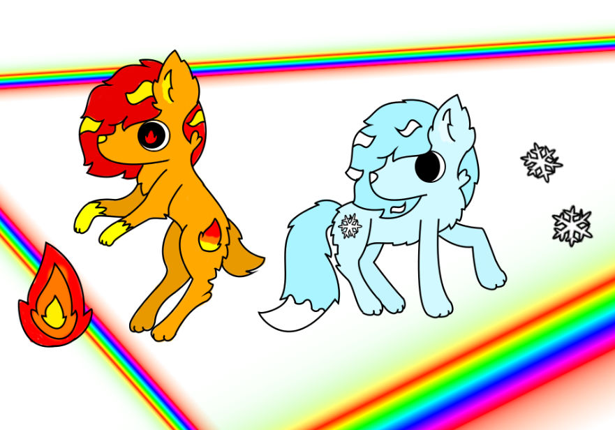 Fire Drizzy Fire and Frozi by Lirapie on DeviantArt