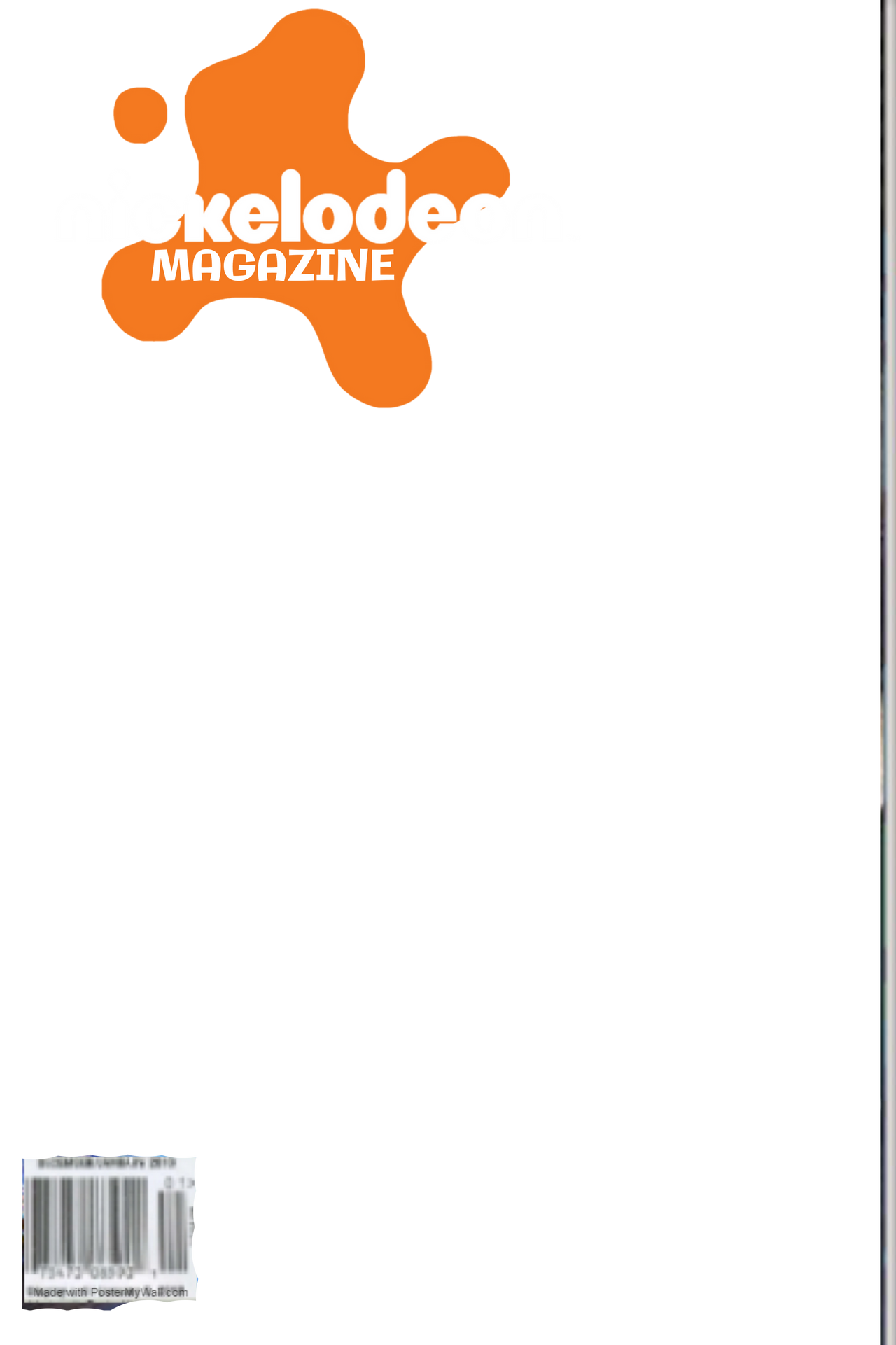 Nickelodeon Magazine 2024 template
