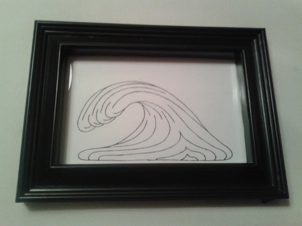 Framed Wave Sketch by DaHampstonater on DeviantArt