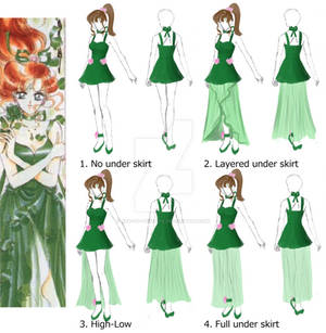 Princess Jupiter Cosplay Comparison Designs