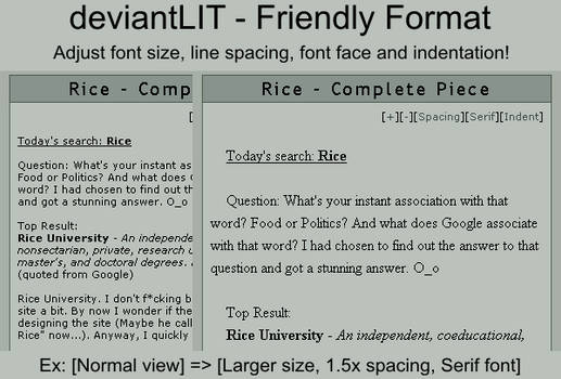 deviantLIT - Friendly Format