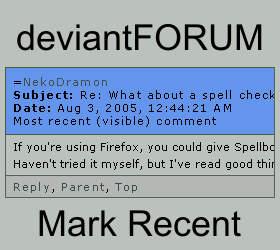 deviantFORUM - Mark Recent