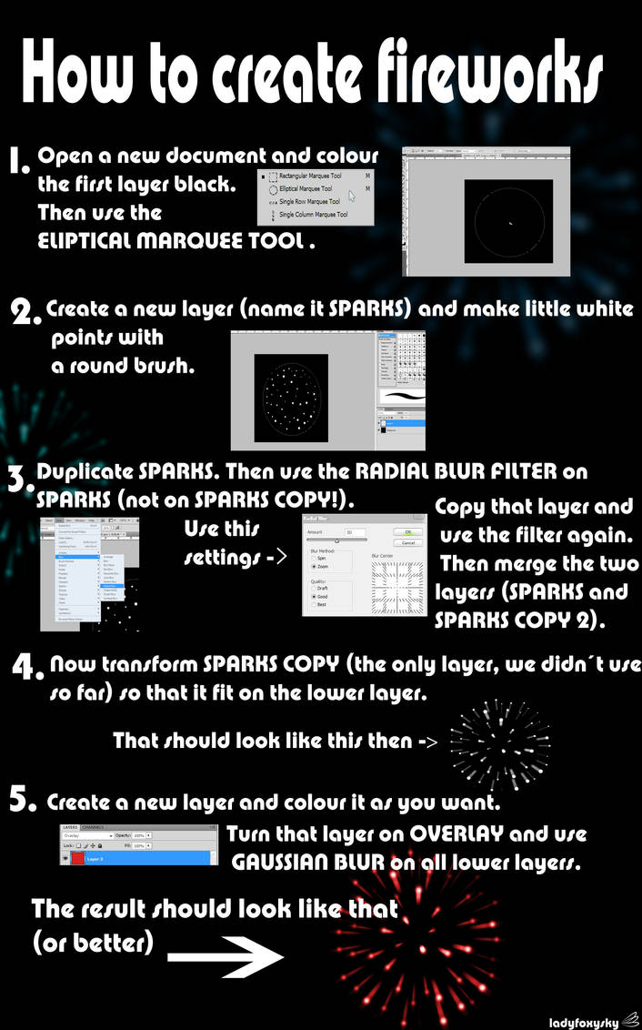 Photoshop Firework Tutorial by convelocity on DeviantArt