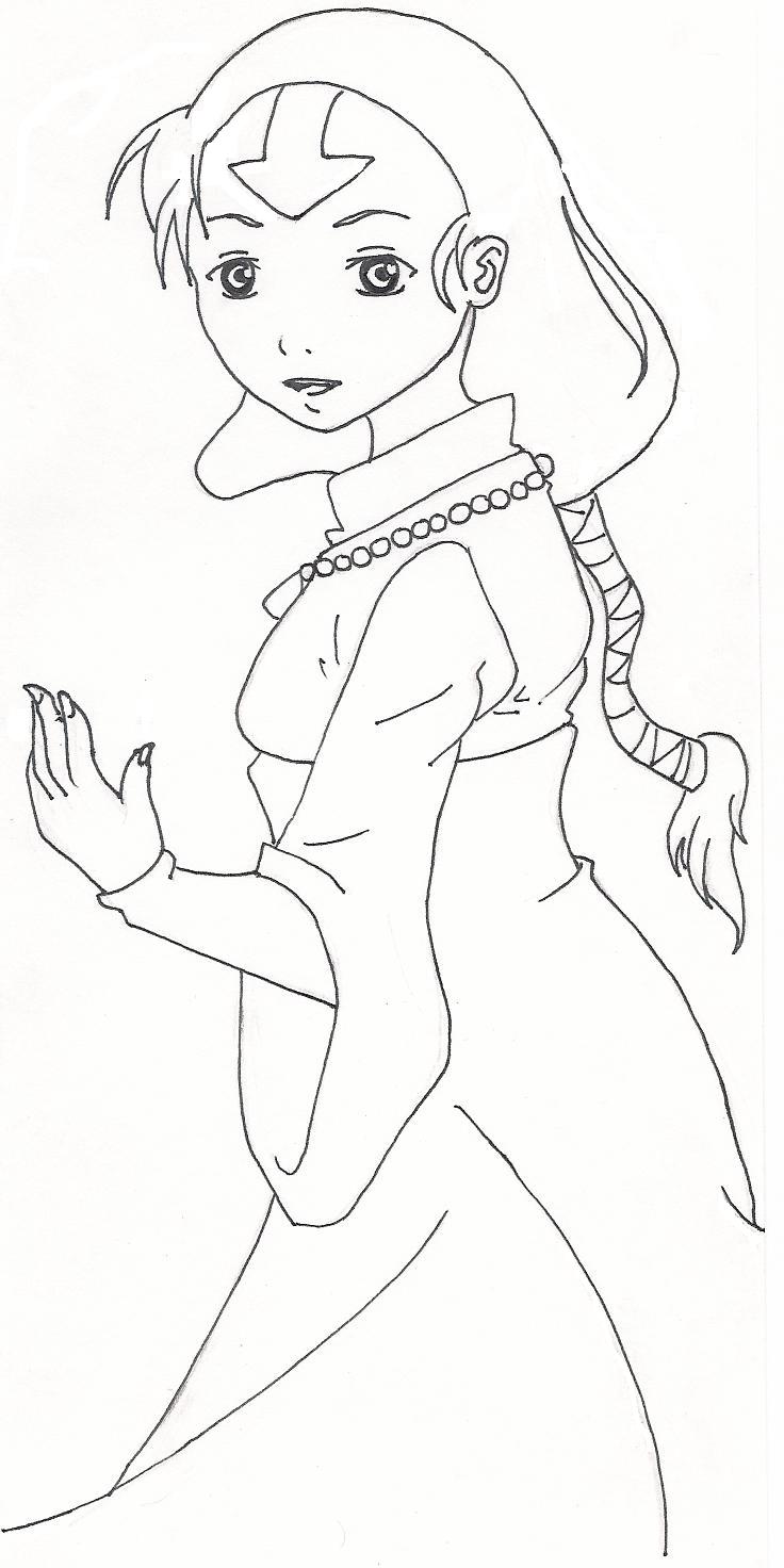 Female Airbender inked