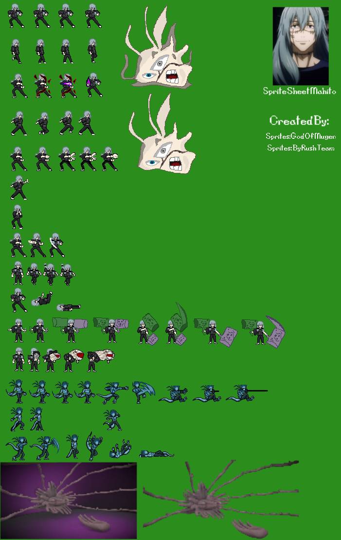 Jus Deviantart New mahito shibuya arc jus sheet sprites by RushTeamJus on DeviantArt