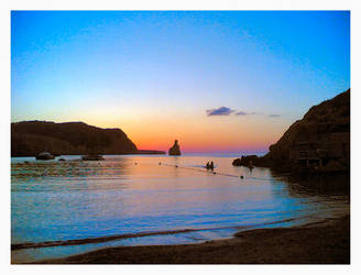 Sunset on Ibiza Beach by AndreaCapano