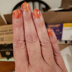 My first nail wrap manicure 1