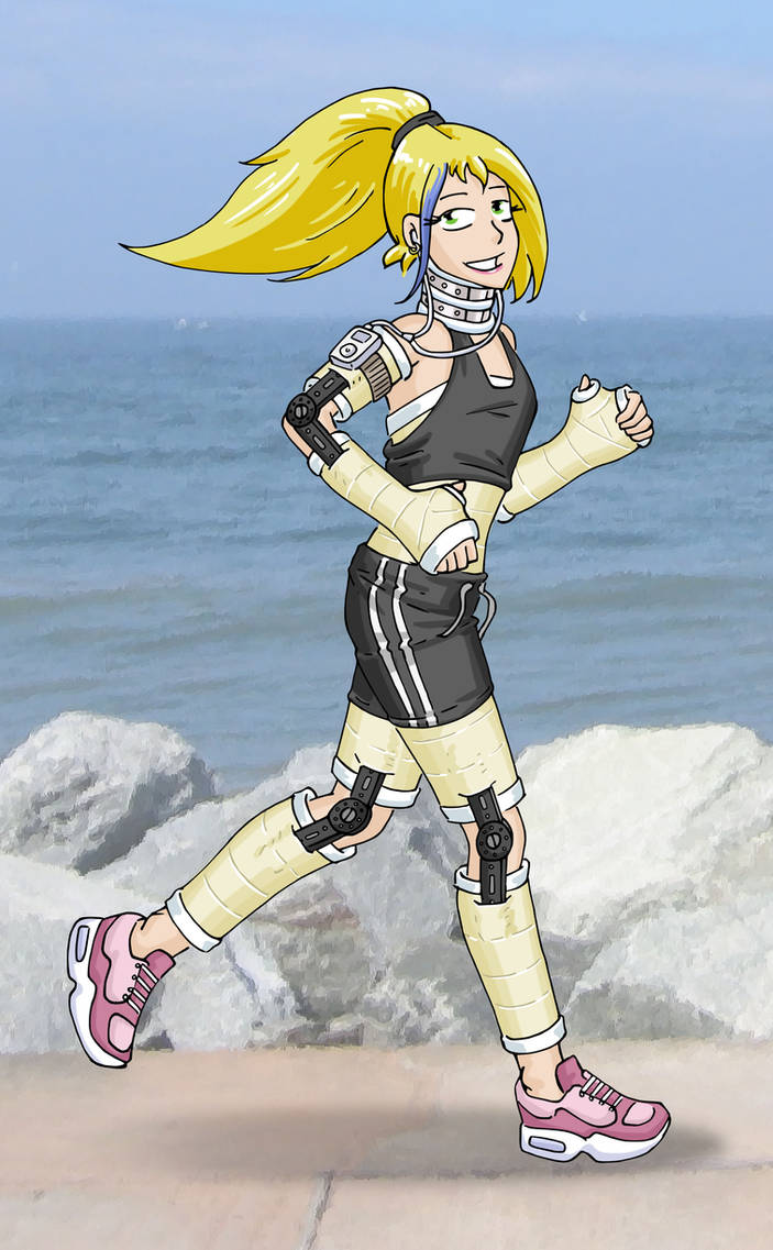 Mercy Running Mercy's jogging by excilion on DeviantArt