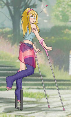 Brandy's short crutches