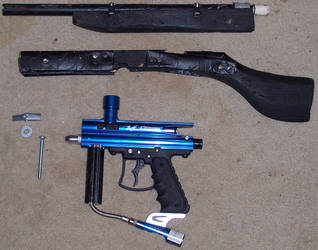 Basic paintball gun stock