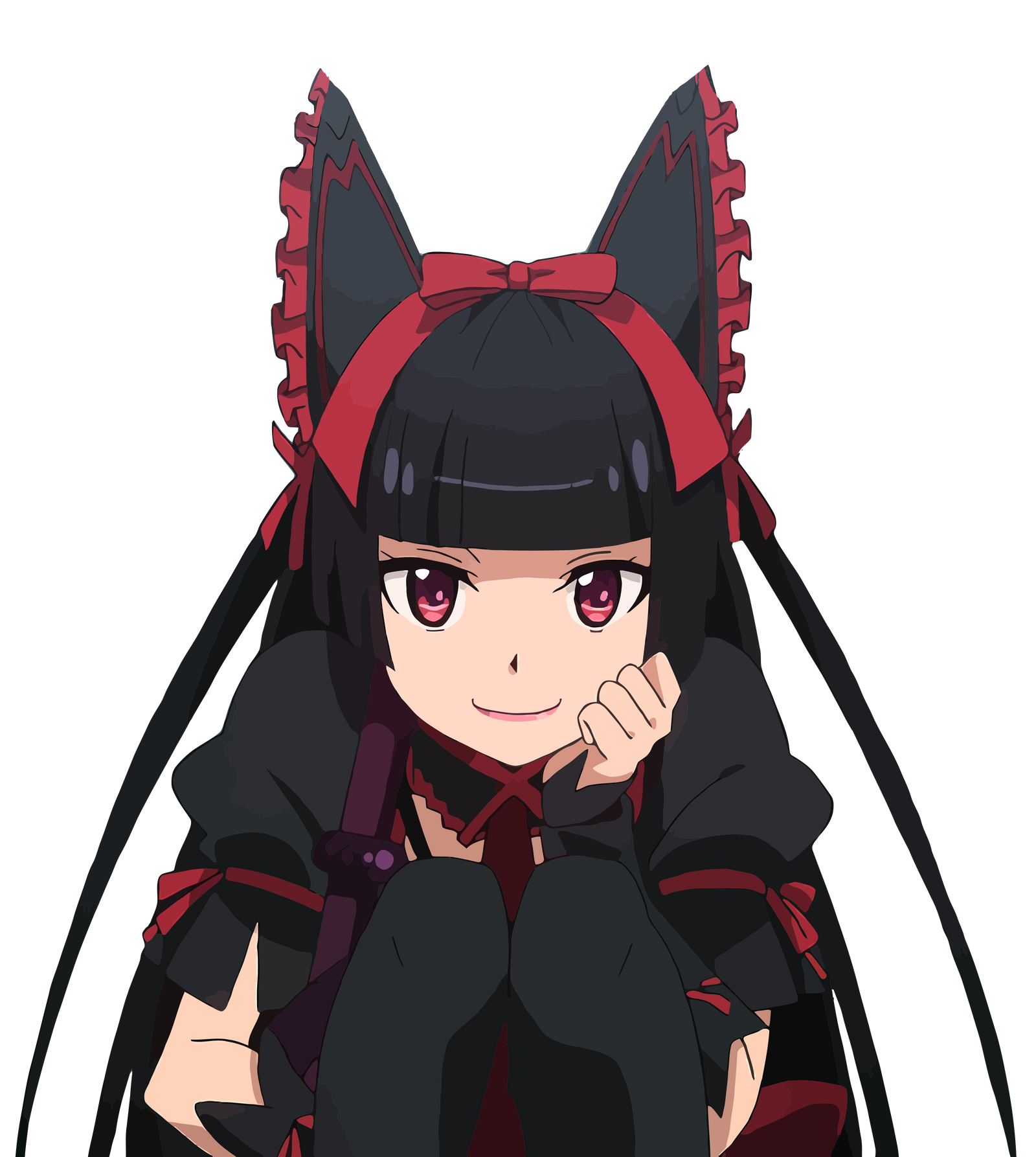 Rory Mercury Crouching - Vectorised