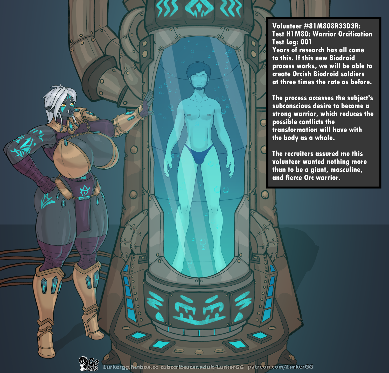 Orcification Bio-droid Orcification Stage 1 by Lurkergg on DeviantArt