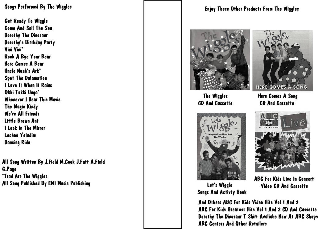 The Wiggles Let's Wiggle VHS 1993 Inlay by ABC90sFan on DeviantArt