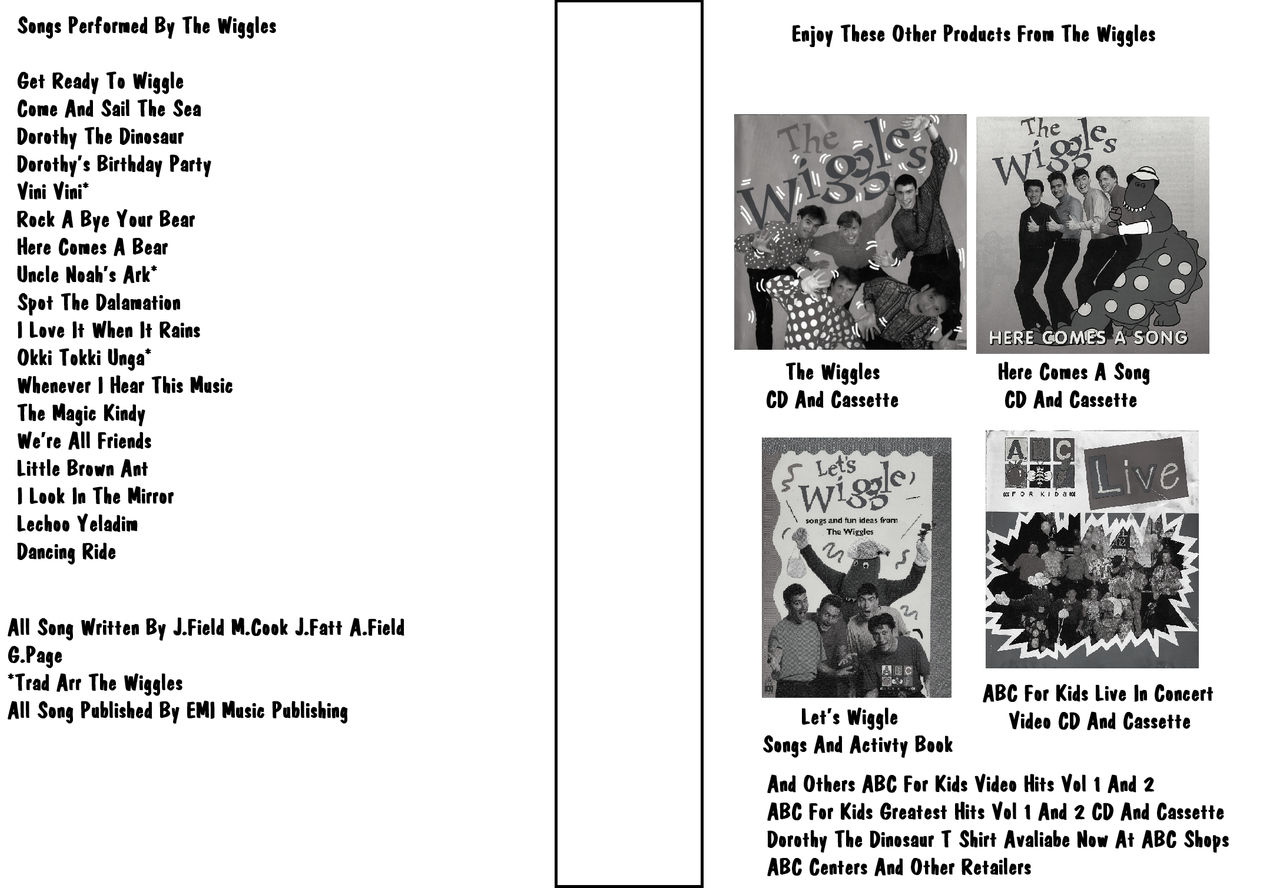 The Wiggles Let's Wiggle VHS 1993 Inlay by ABC90sFan on DeviantArt