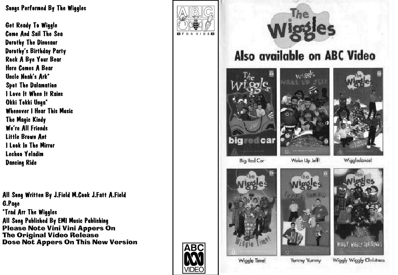 Vhs Cover Inlay The Wiggles Let's Wiggle VHS 1998 Inlay by ABC90sFan on DeviantArt