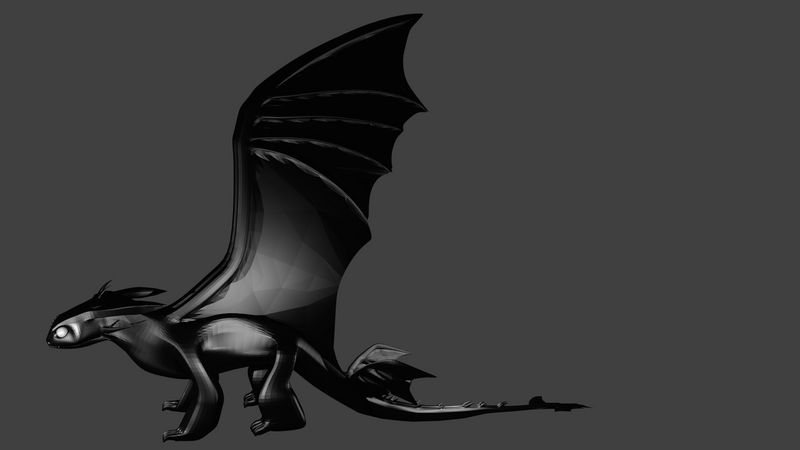 Toothless Model still Going by ScalyPride on DeviantArt