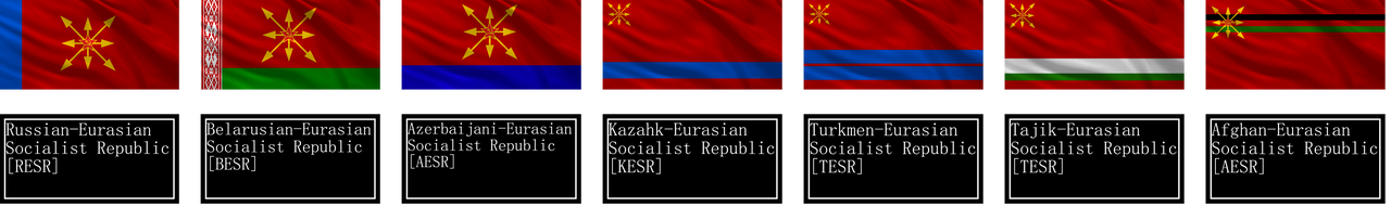 Essr Name Flag Chart for the Socialist Republics of the ESSR by MNABKERNU on ...