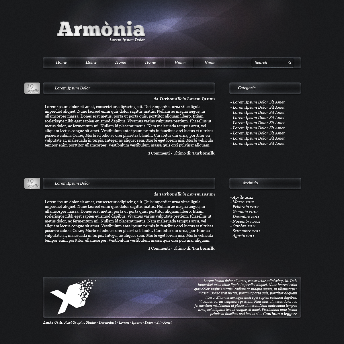 Armonia Wordpress theme