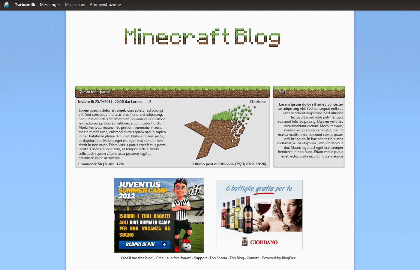 Minecraft Blog Skin