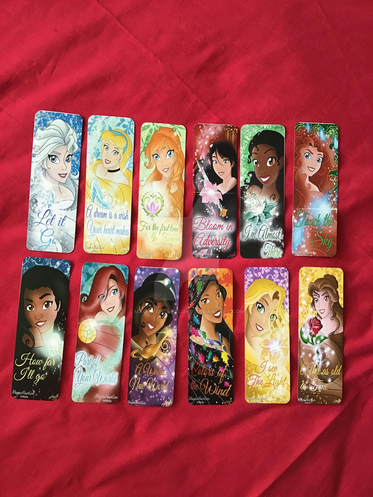 disney princess bookmarks by maggiesheartlove on deviantart