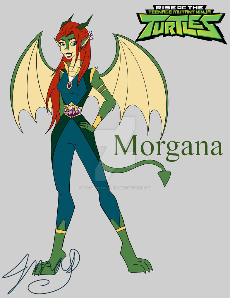 Rise of the TMNT OC, Morgana by MaggiesHeartLove on DeviantArt