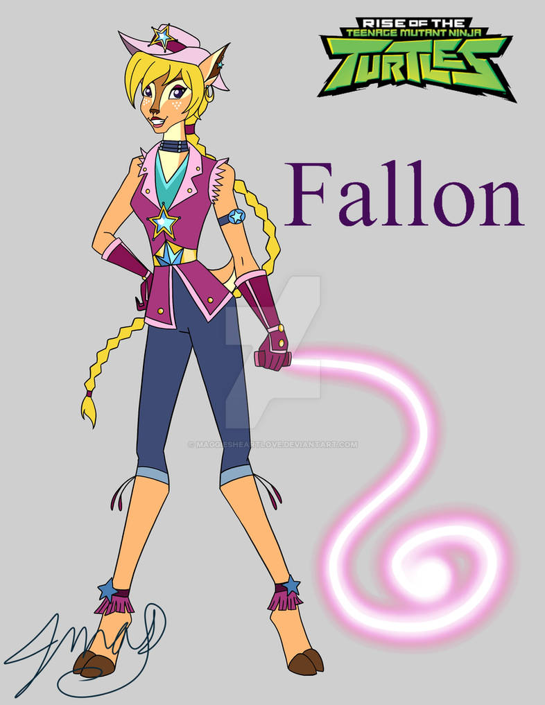 Rise of the TMNT OC, Fallon by MaggiesHeartLove on DeviantArt
