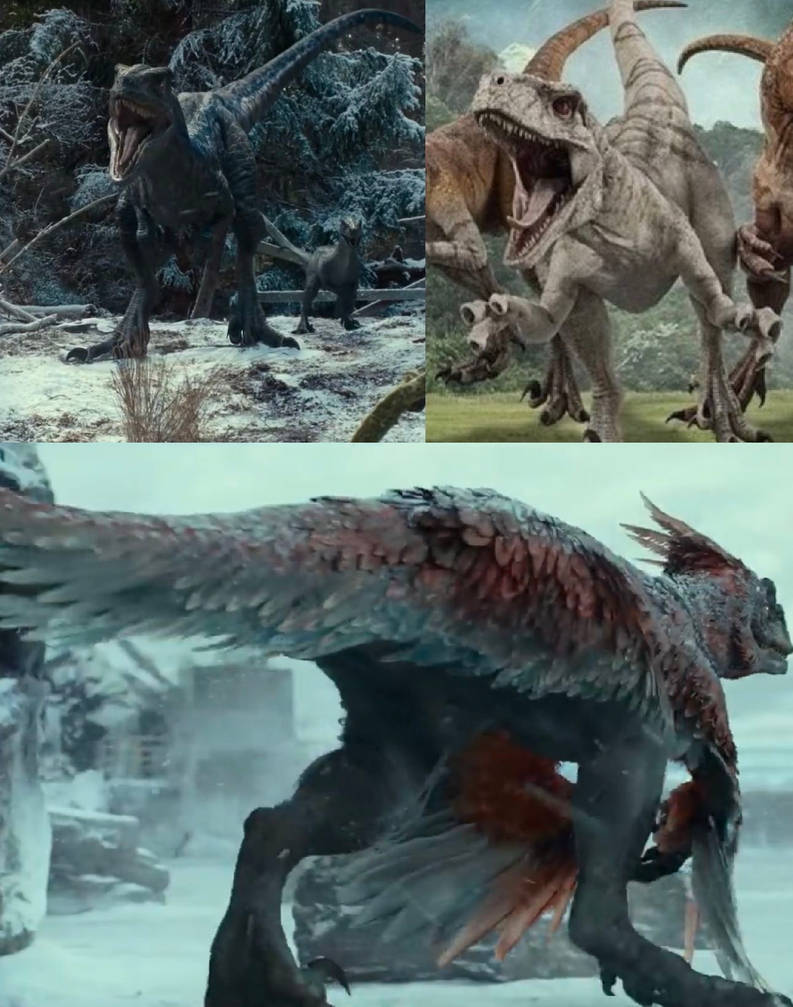 Red Raptor Vs. Blue Raptor Jurassic Park/World: Red, White, and Blue Raptors by Raptor0999 on ...