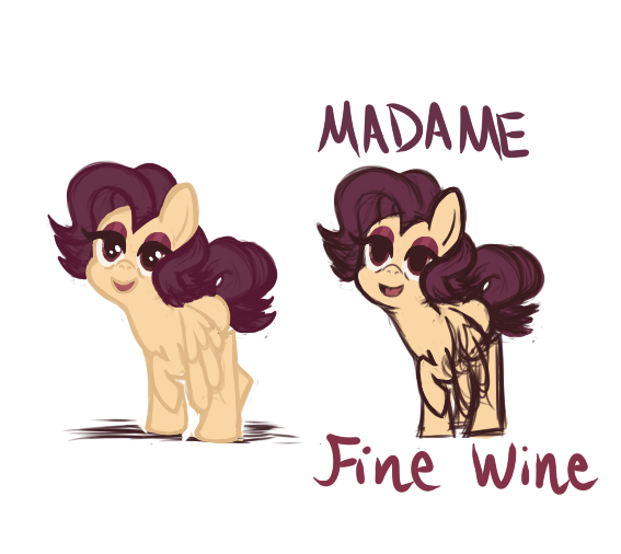 Wine-ing doesn't suit you, dearie!