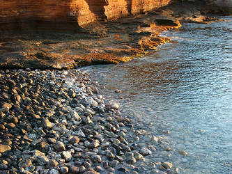 Stones, water and rock