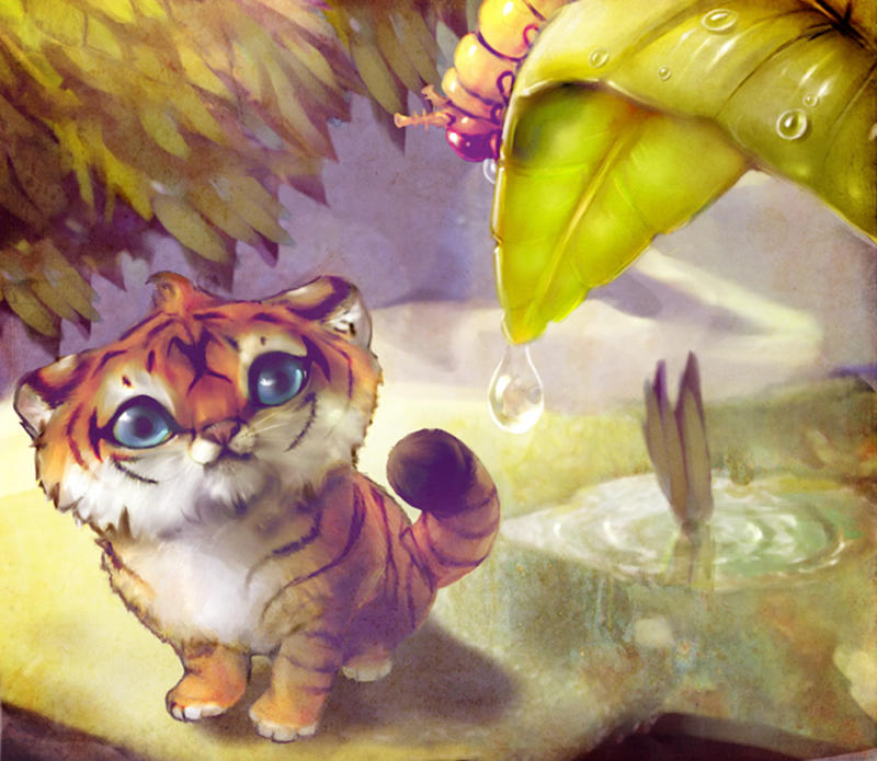 The Tiger and the Caterpillar by fightingfailure